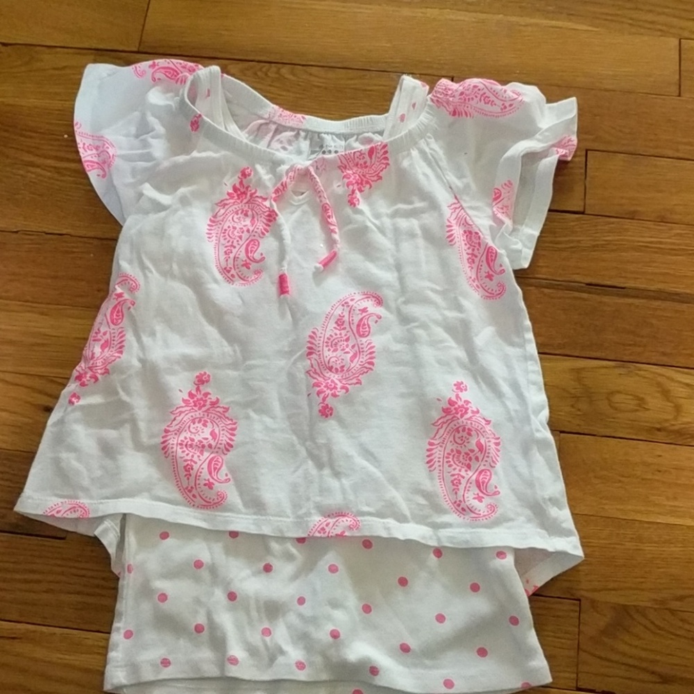 **3 for $10** Old Navy white and pink top